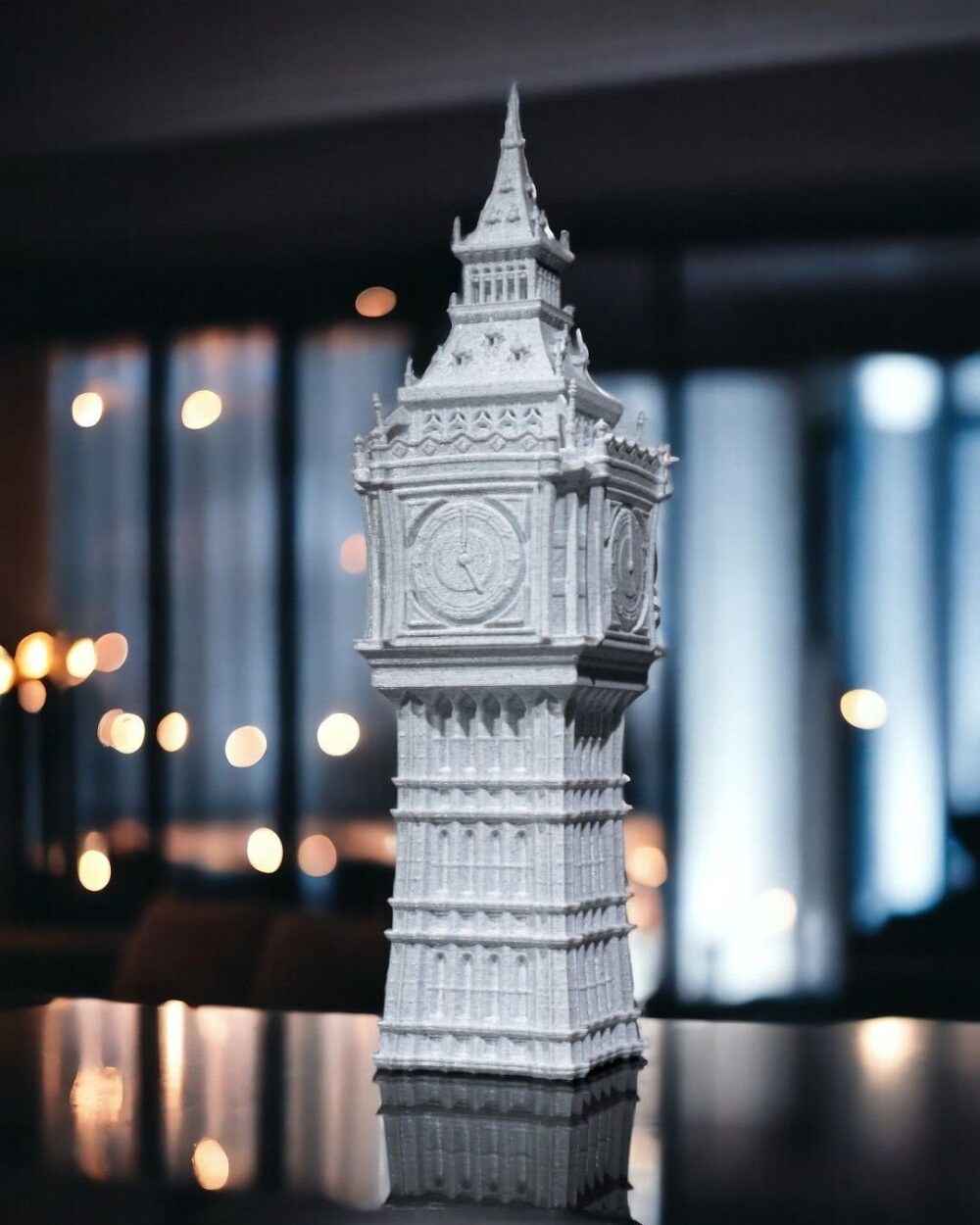 Stunning Big Ben Replica Statue displayed on a product page. Detailed white model of the iconic London landmark for home decor.