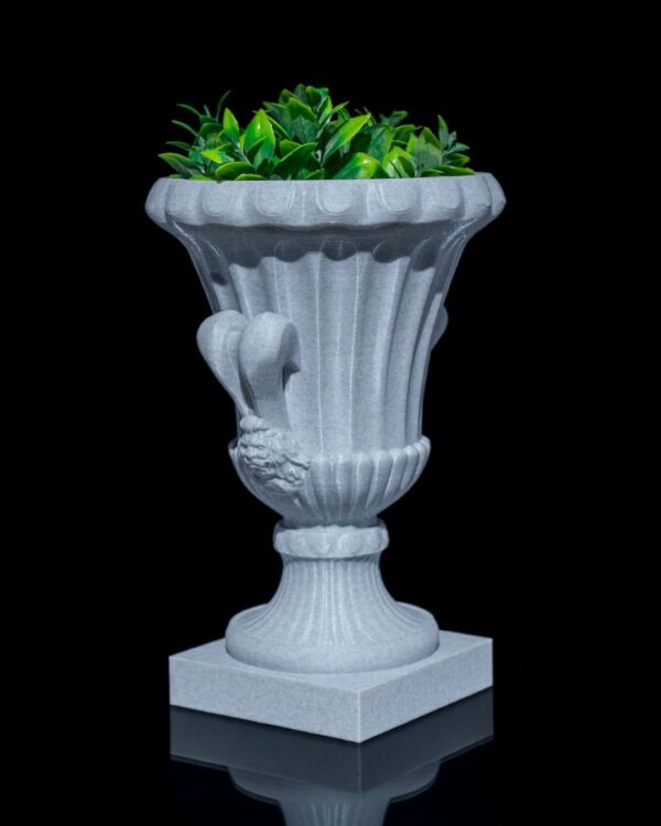 Elegant Roman Cup Planter for Home Decor. Features a Greco-Roman style design, perfect for indoor gardens.